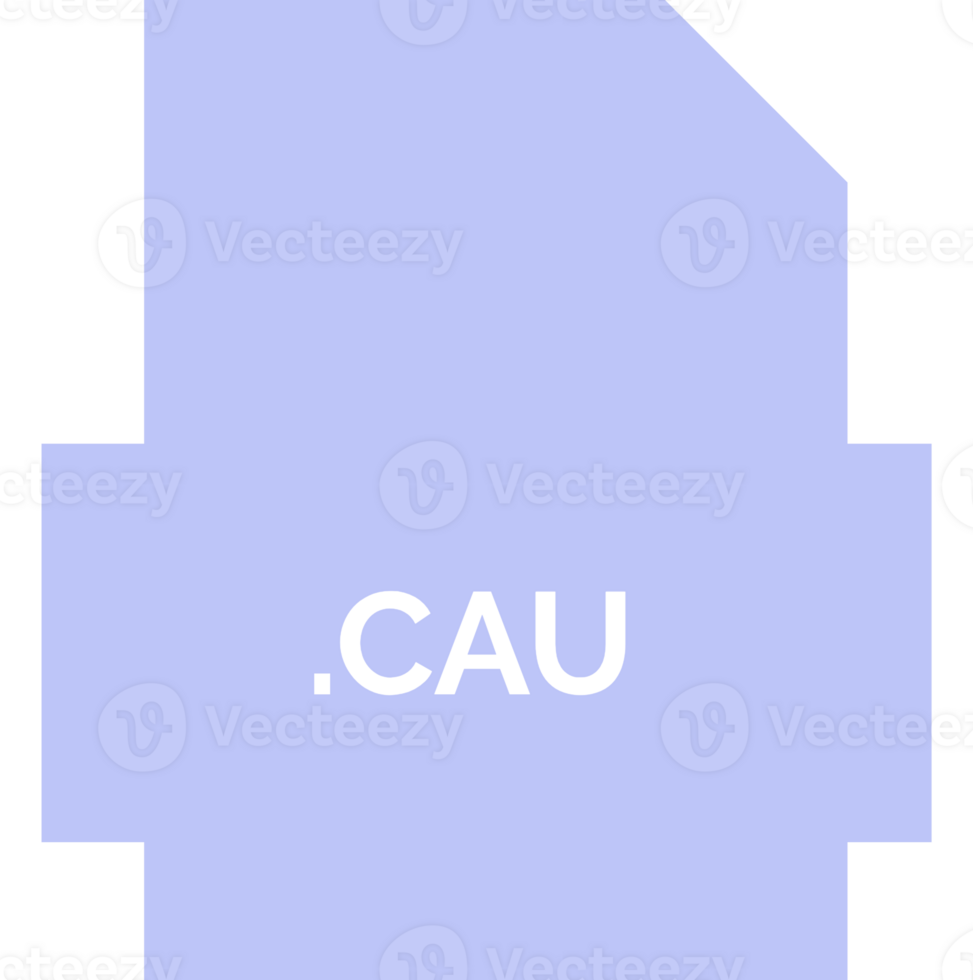 Cau File Extension Icon Fill Crisp Corners With Symbol png