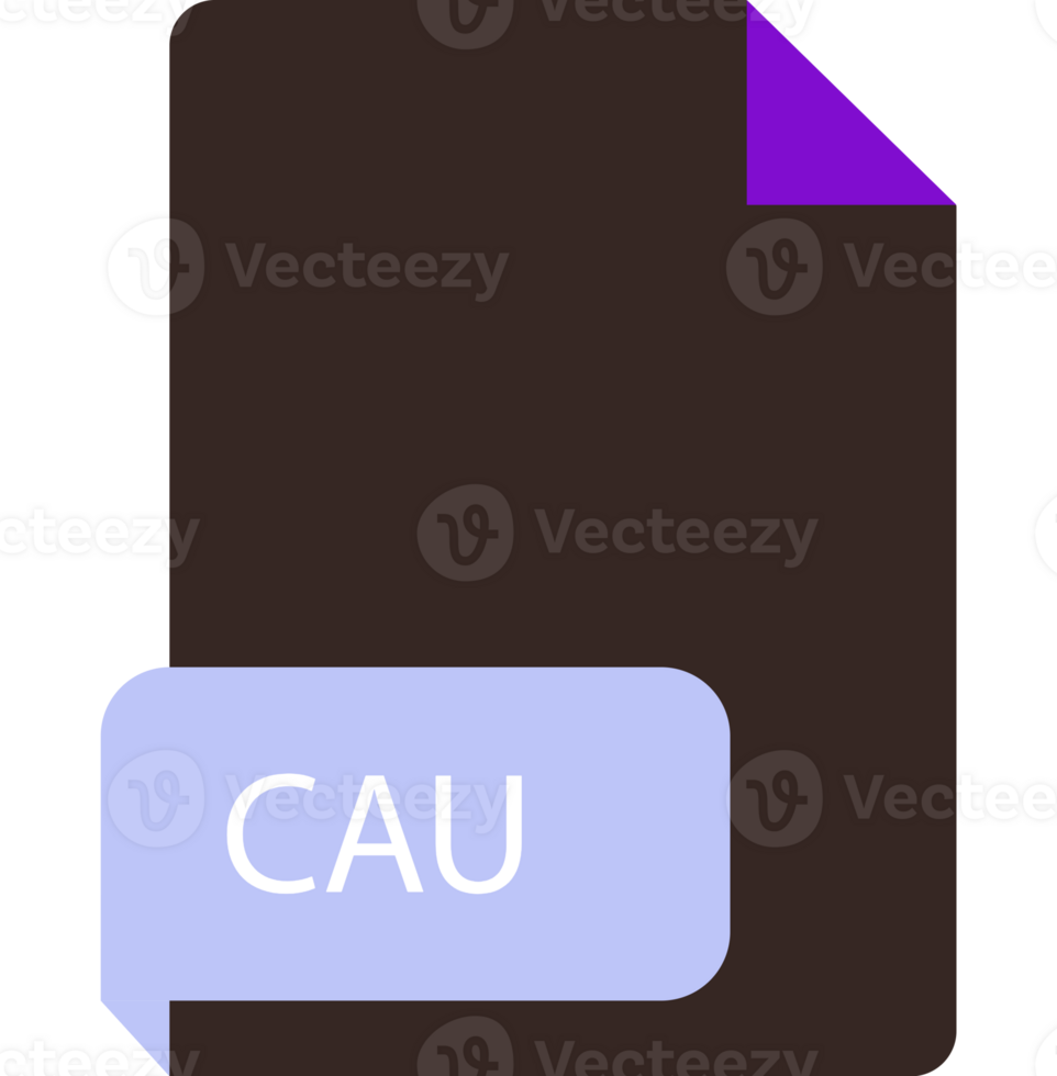 Cau File Extension Icobn Crisp Corners Thick Outline png