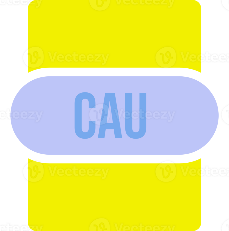 Cau File Extension Icon Rounded And Color Fill png
