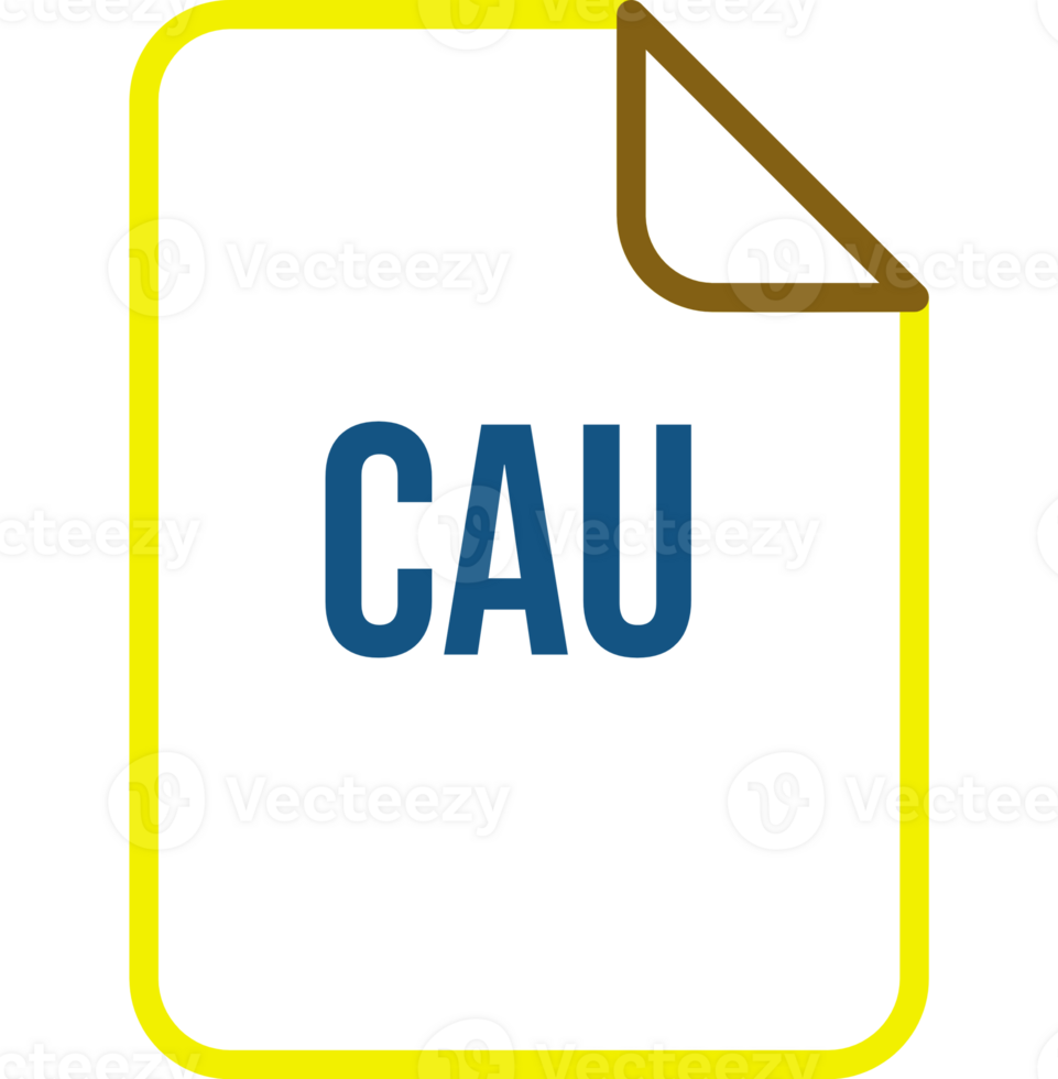 Cau File Extension Icon With Black Shadow Circular Icon png