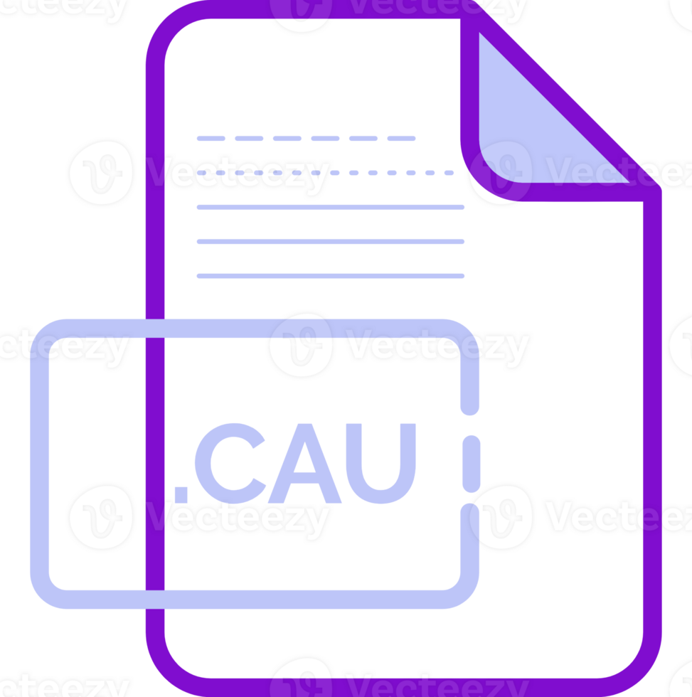 Cau File Extension Icon Little Dot And Color Fill png
