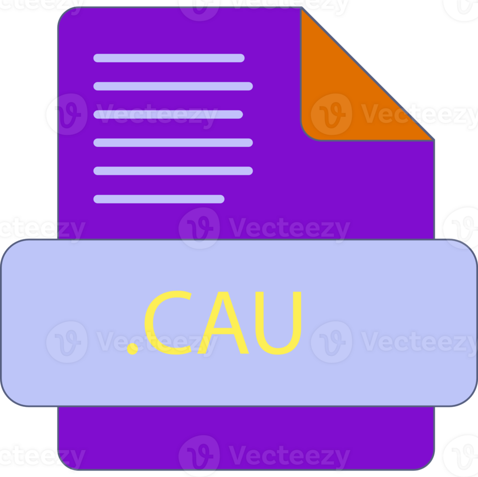 Cau File Extension Icon Minimal Colro Fill png
