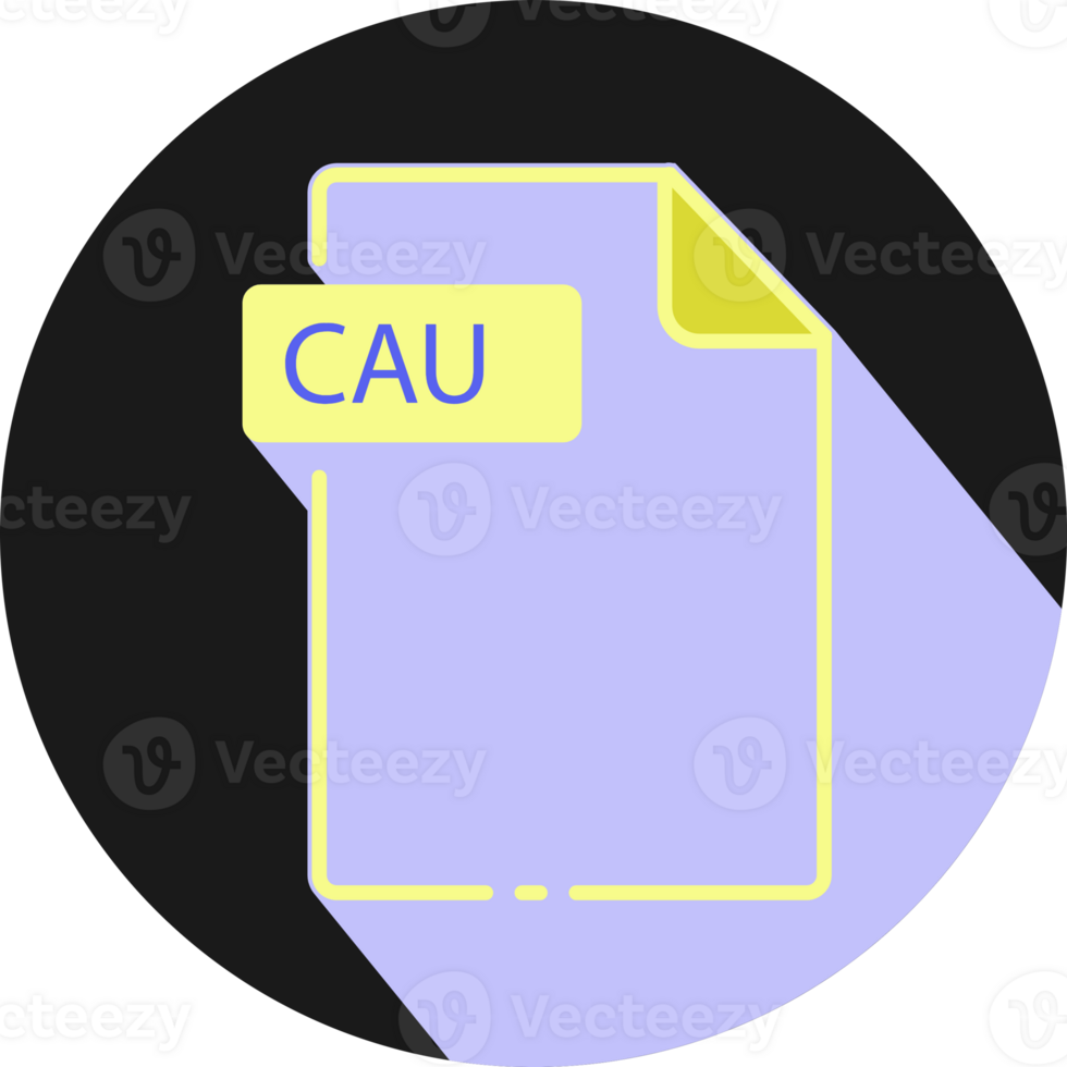 Cau File Fomat Minimal Icon With Circle Outside png