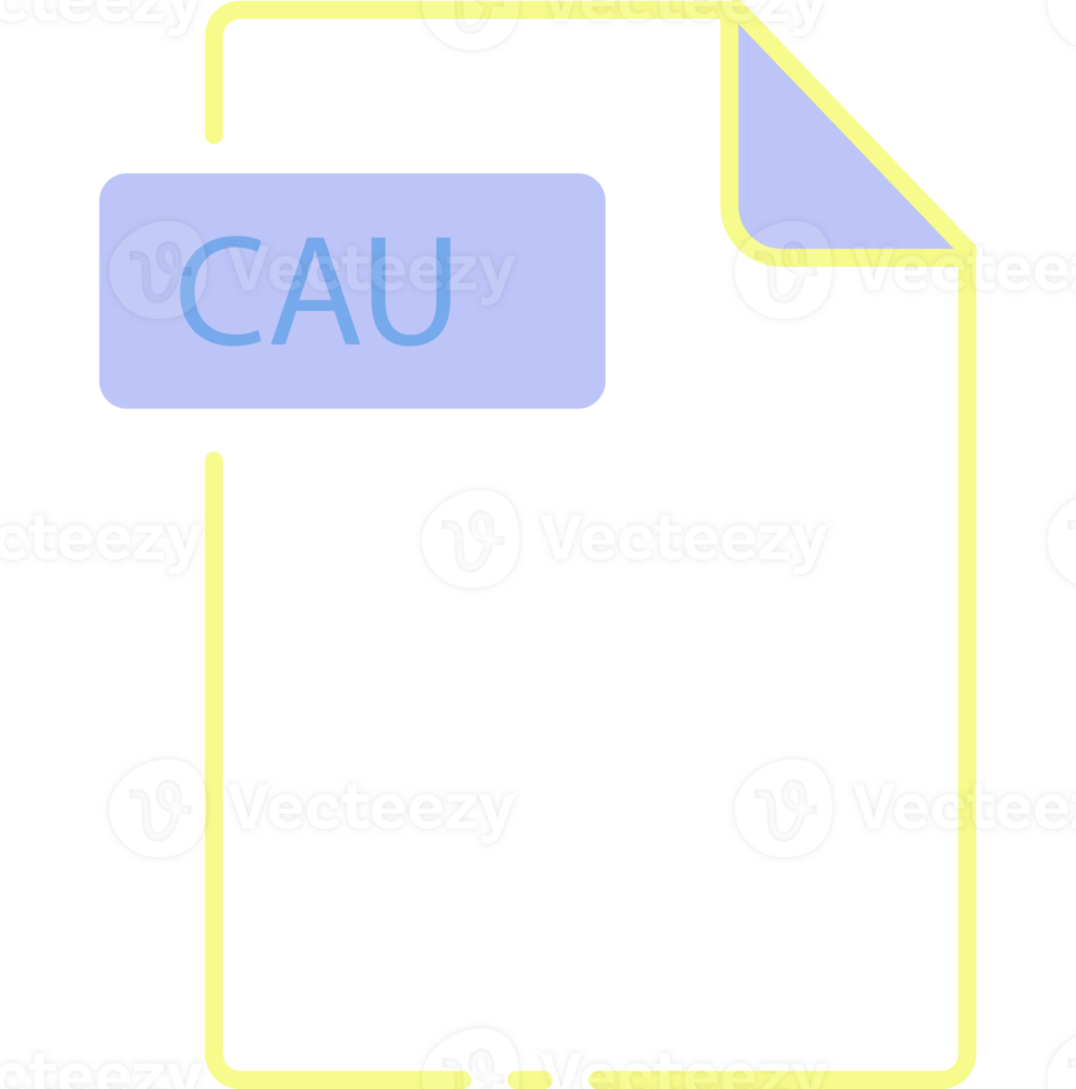 Cau File Format Icon Circular png