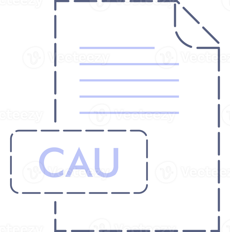 Cau File Format Icon Outline And Fill png