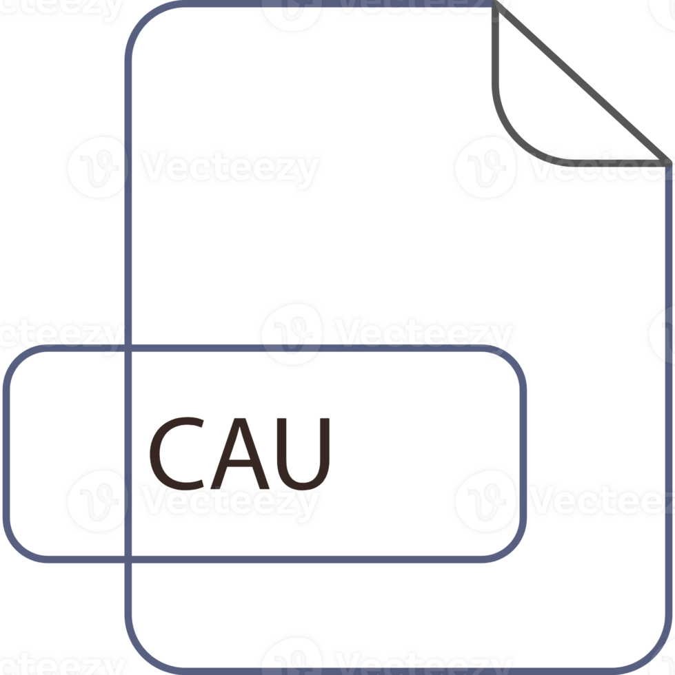 Cau File Format Icon Modern Design png