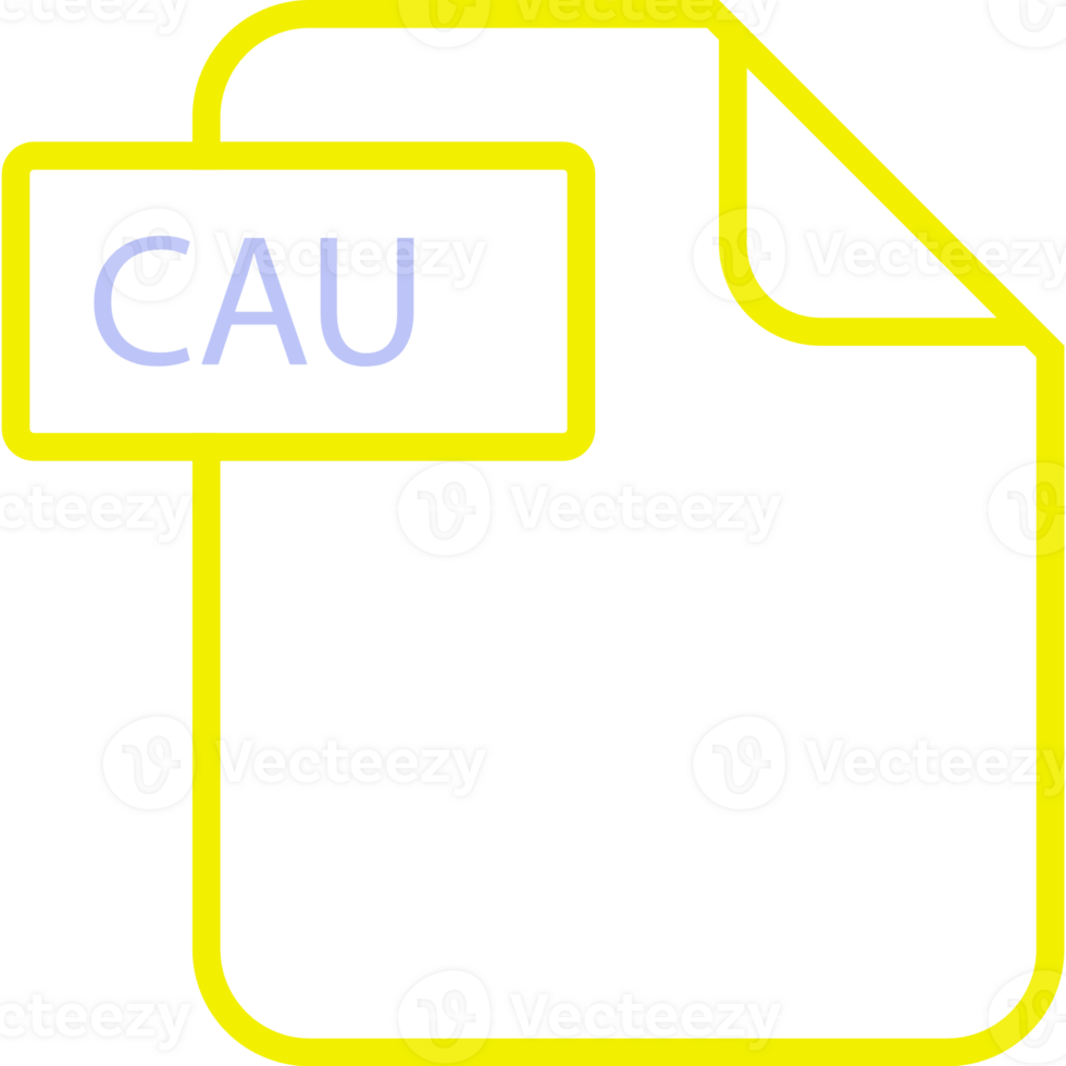 Cau File Format Icon Rounded And Spacing png