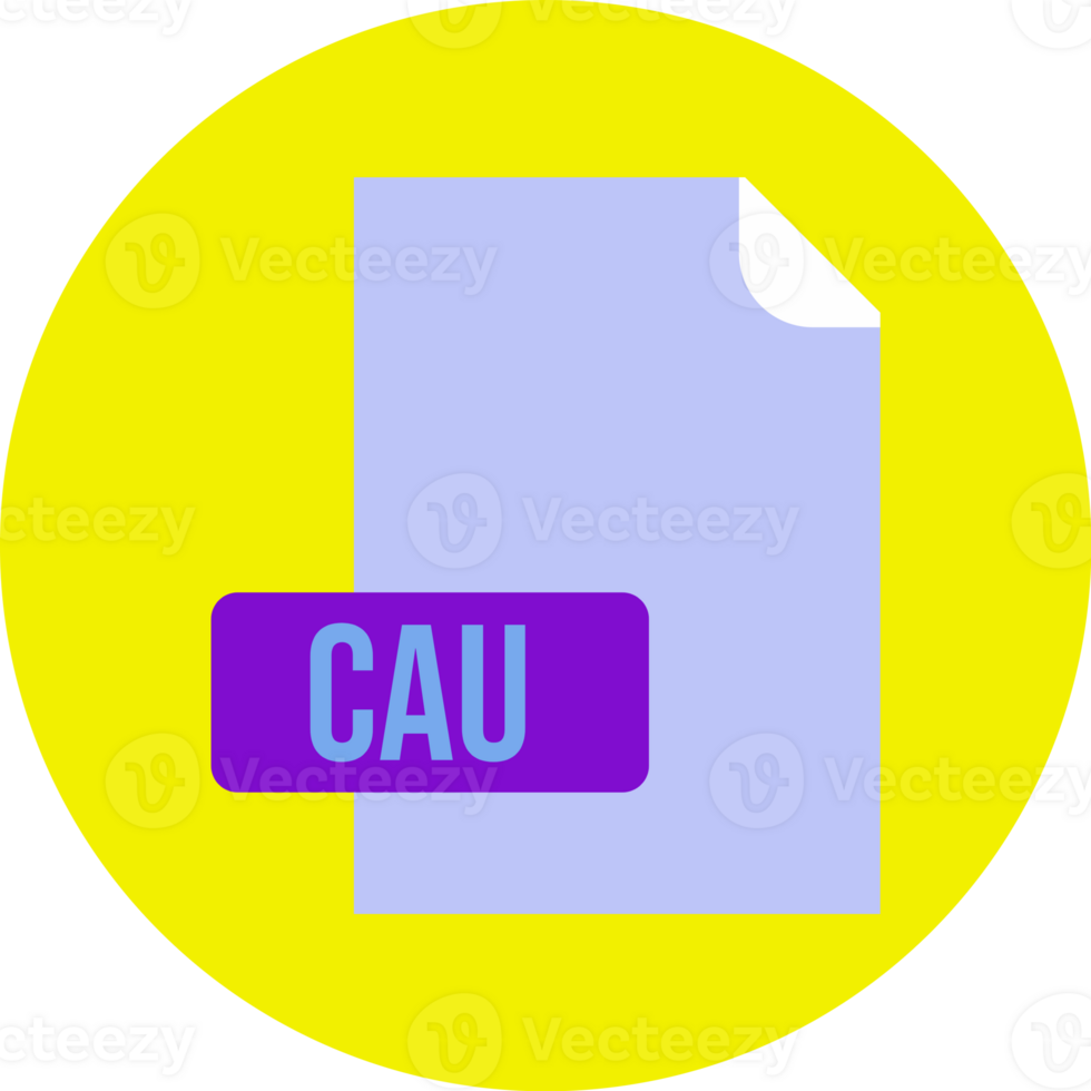 Cau File Format Icon Rounded Circle Bg png