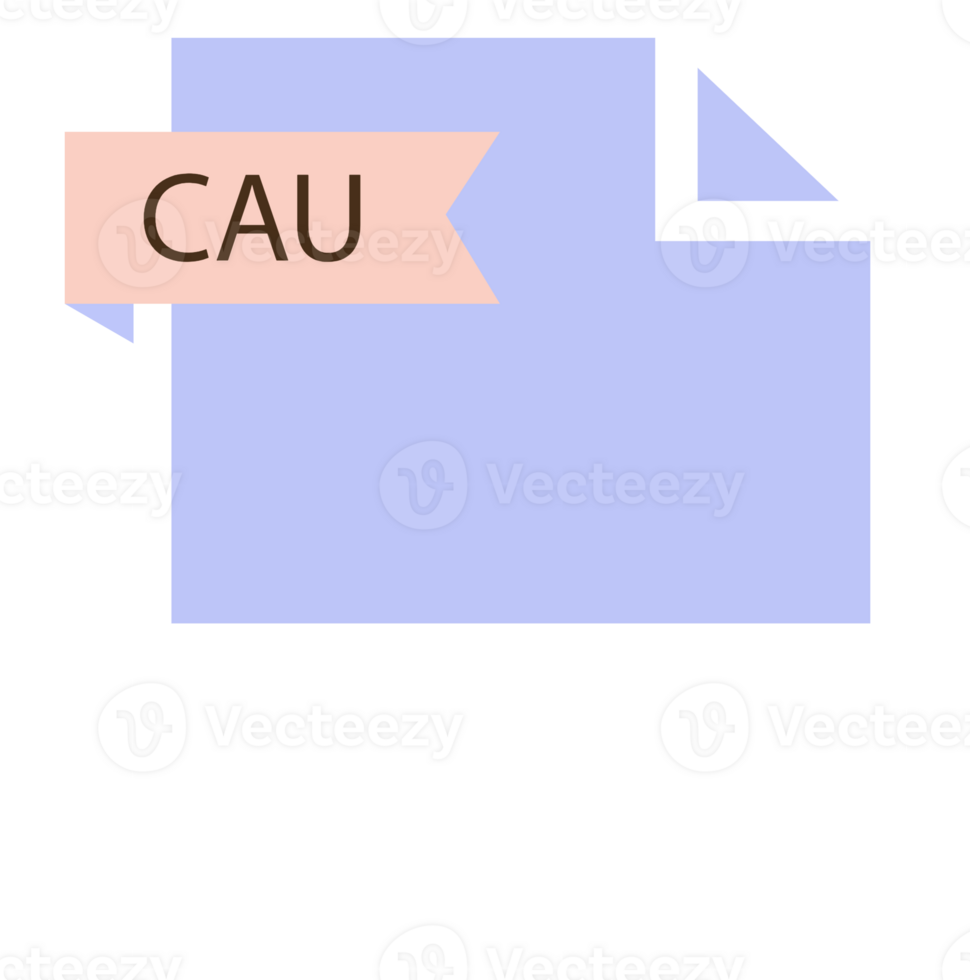 Cau File Format Minimal Icon With Black Outline png