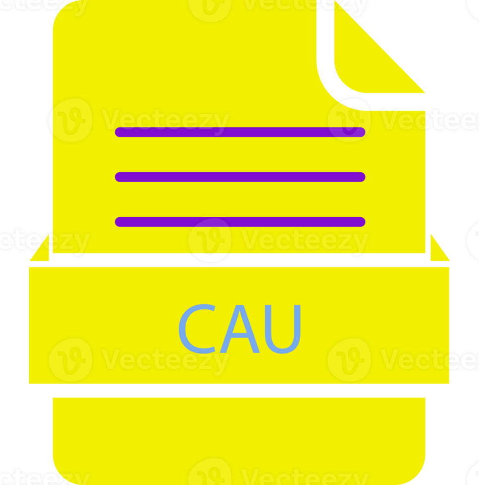 Cau File Icon Black Outline png
