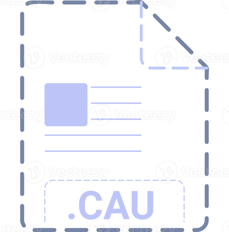 Cau File Icon Deep Rounded Outline png