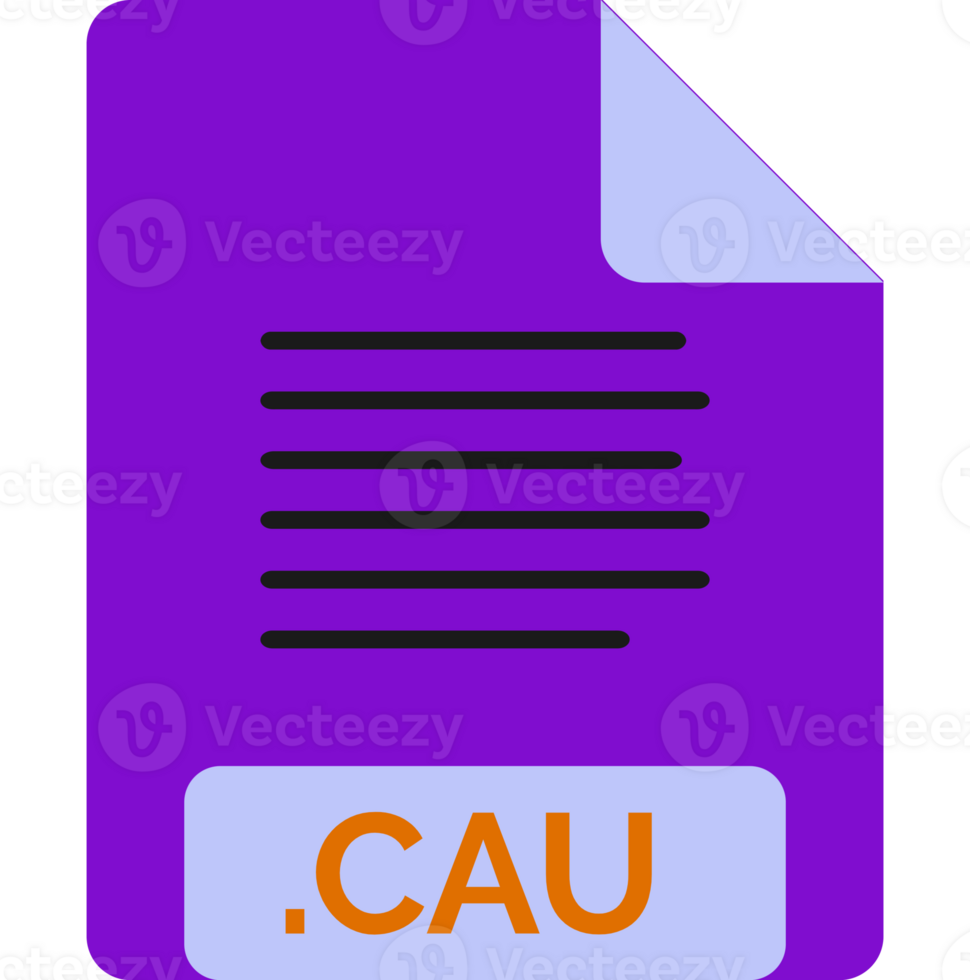 Cau File Icon Little Lines Outline png