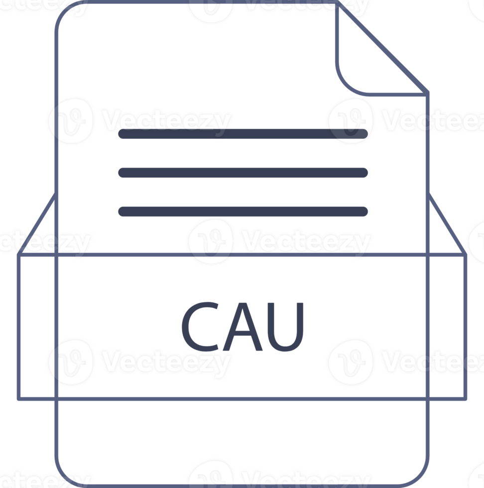 Cau File Icon With Black Shadow png