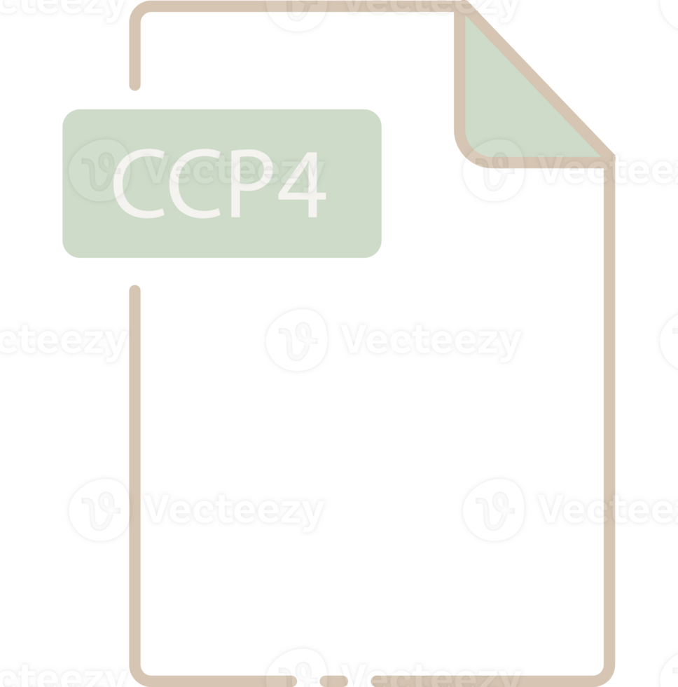Ccp4 File Format Minimal Icon Outline png