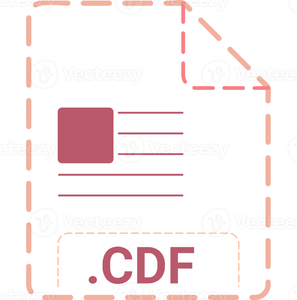 Cdf File Icon Minsk Dashed Rounded Outline png