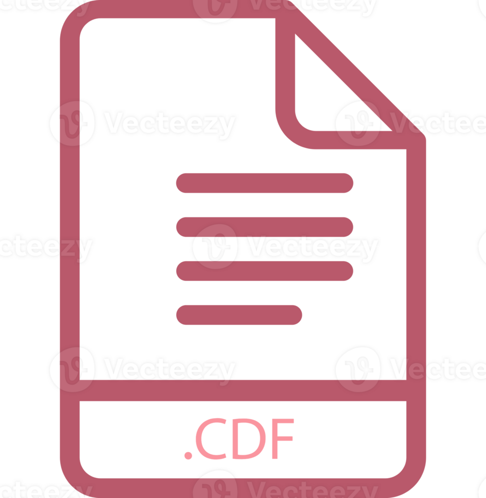 Cdf File Minimal Icon With Symbol png