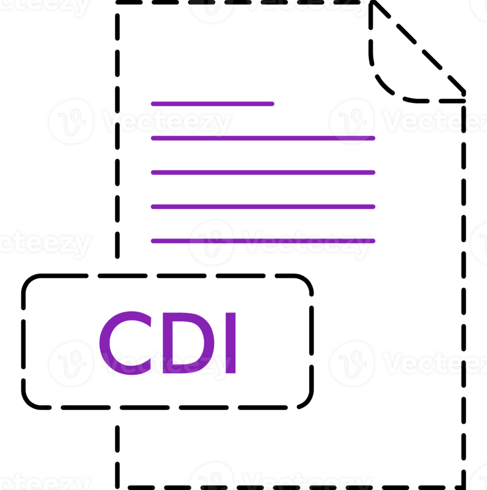 Cdi File Format Icon Rounded Outline png