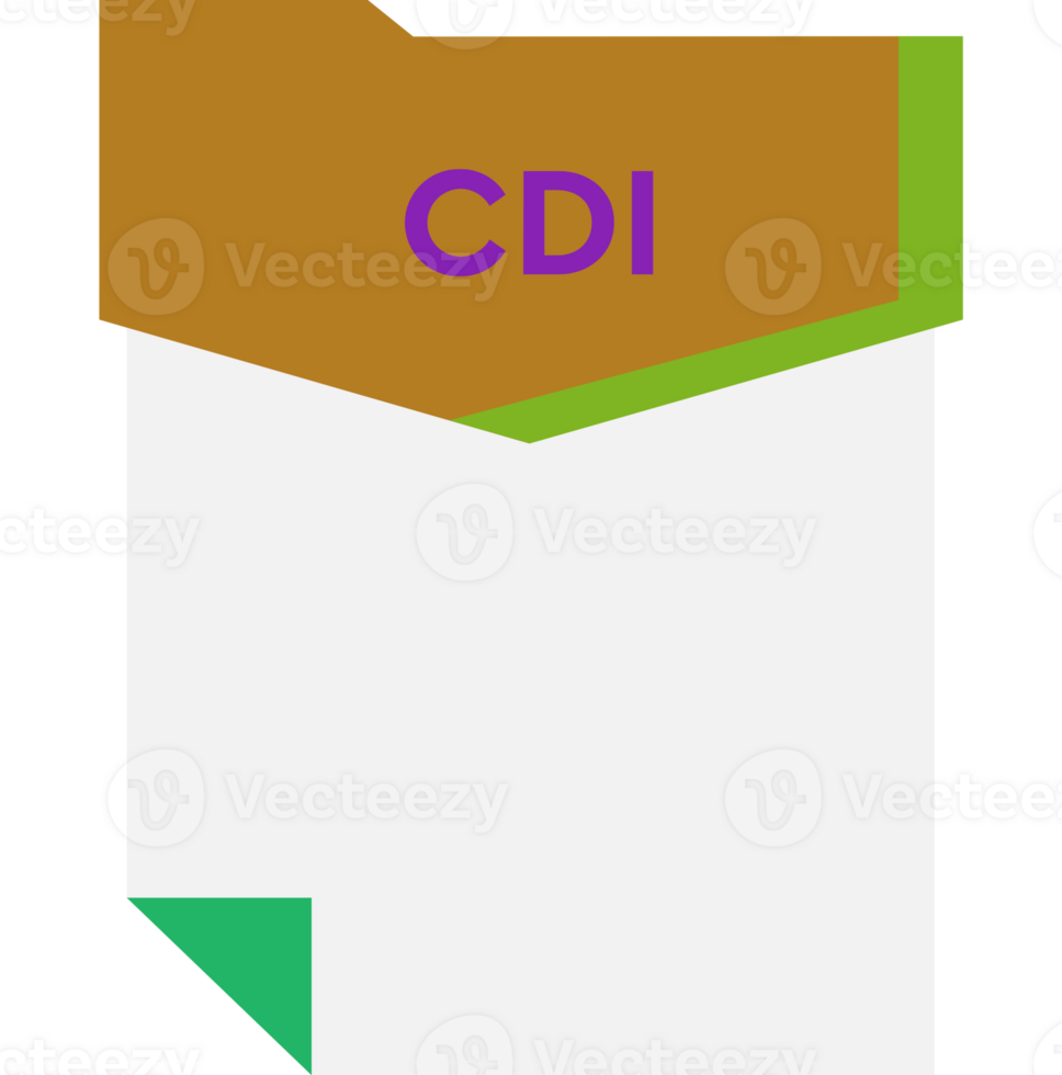 Cdi File Format Minimal Icon png