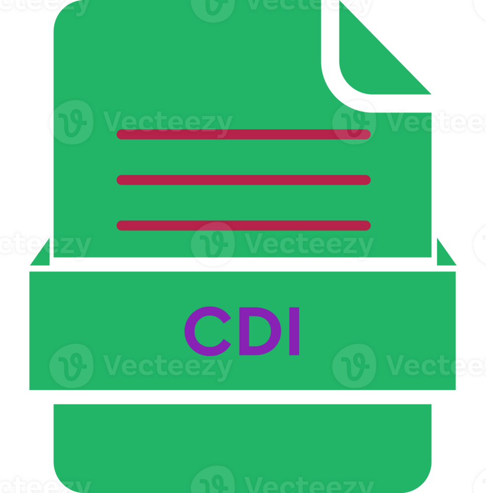 Cdi File Icon Black Color And Lines png