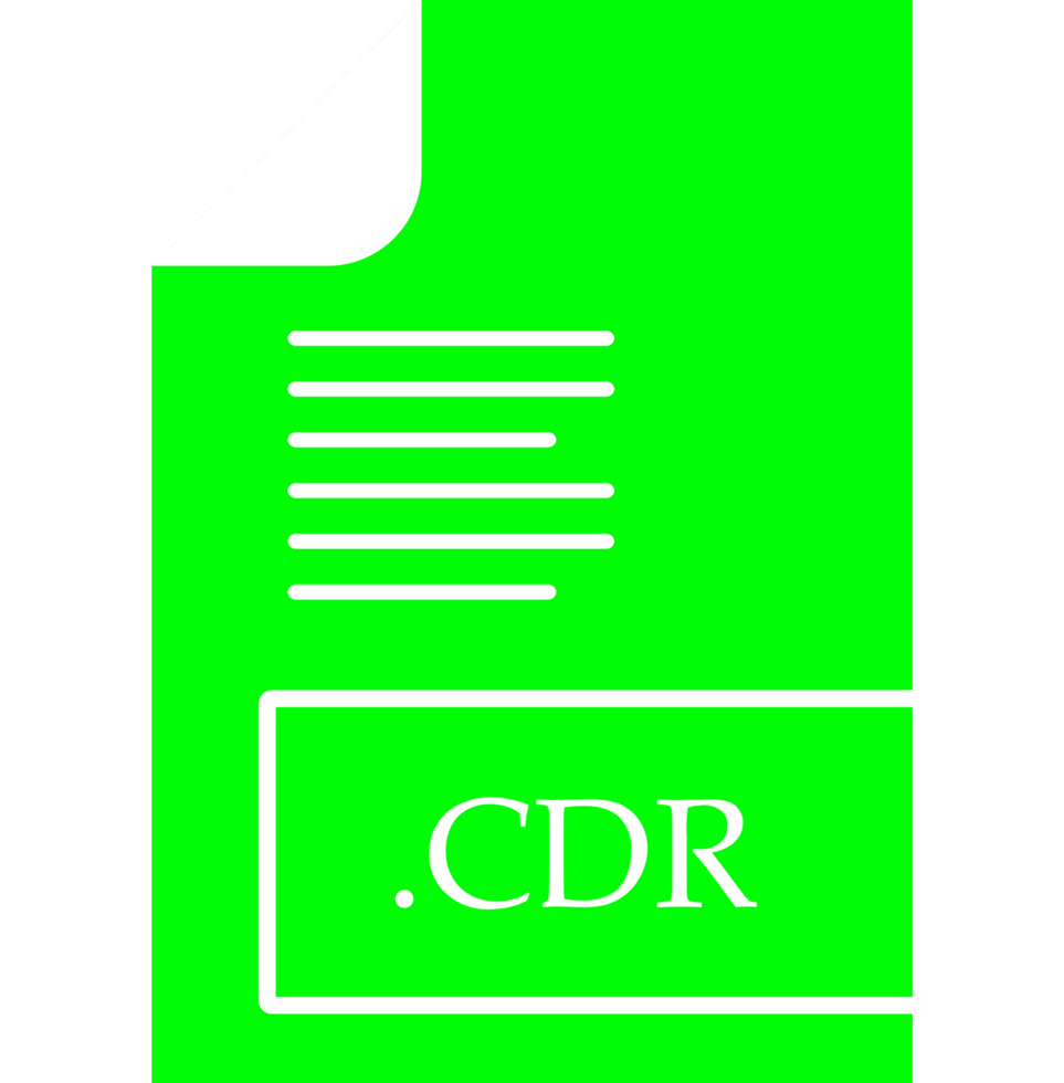 Cdr File Format Icon Fill Insidse With Symbol png