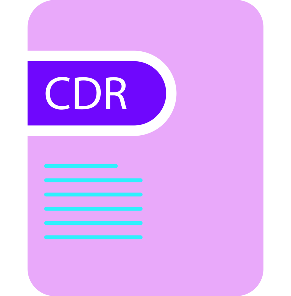 Cdr File Icon Deep And Minimal png