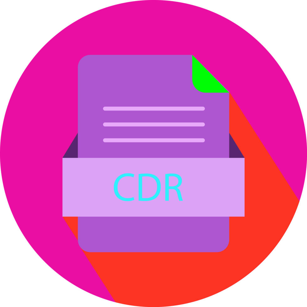 Cdr File Icon With Black Shadow png