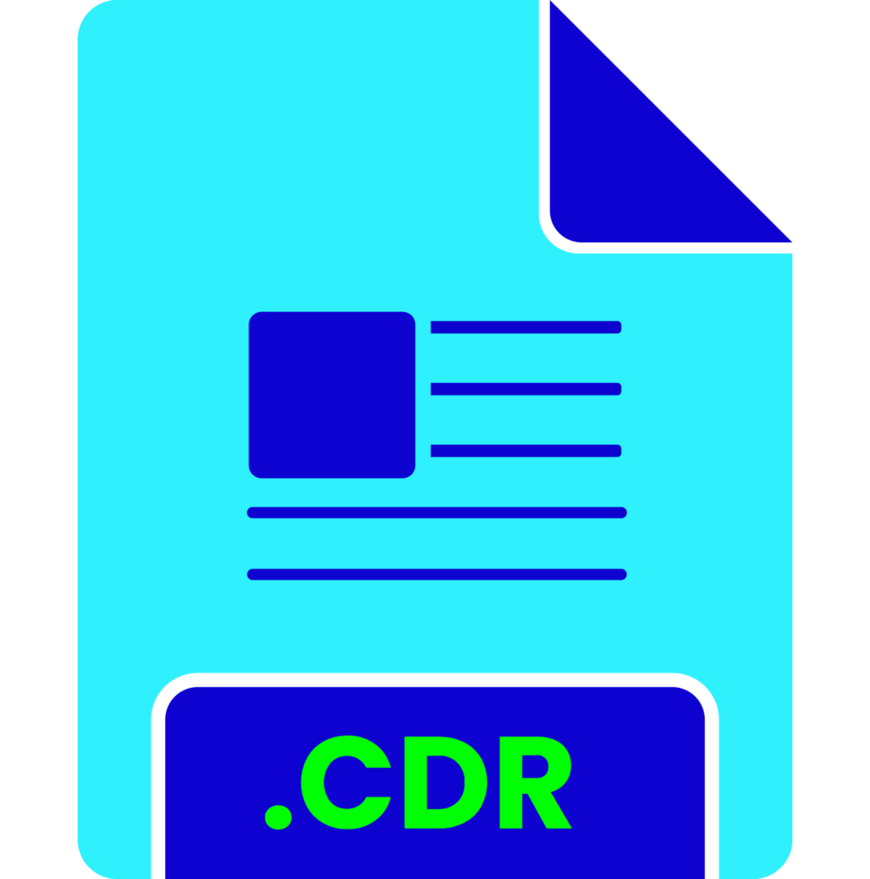 Cdr File Minimall Icon png