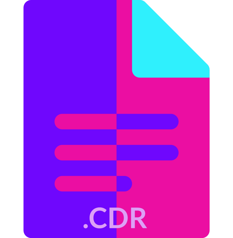 Cdr Icon 2 Color Combination Mixture png
