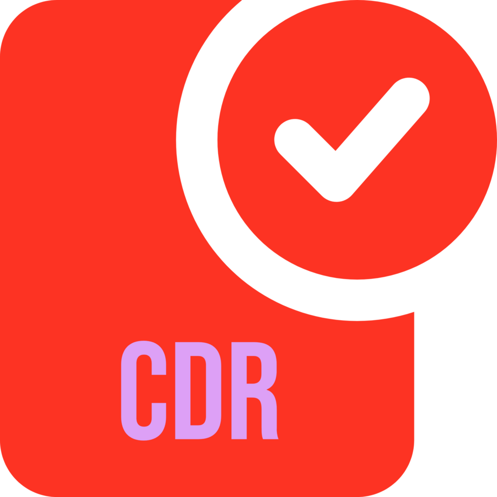 Cdr Ip File Icon With Black Checked Mark png