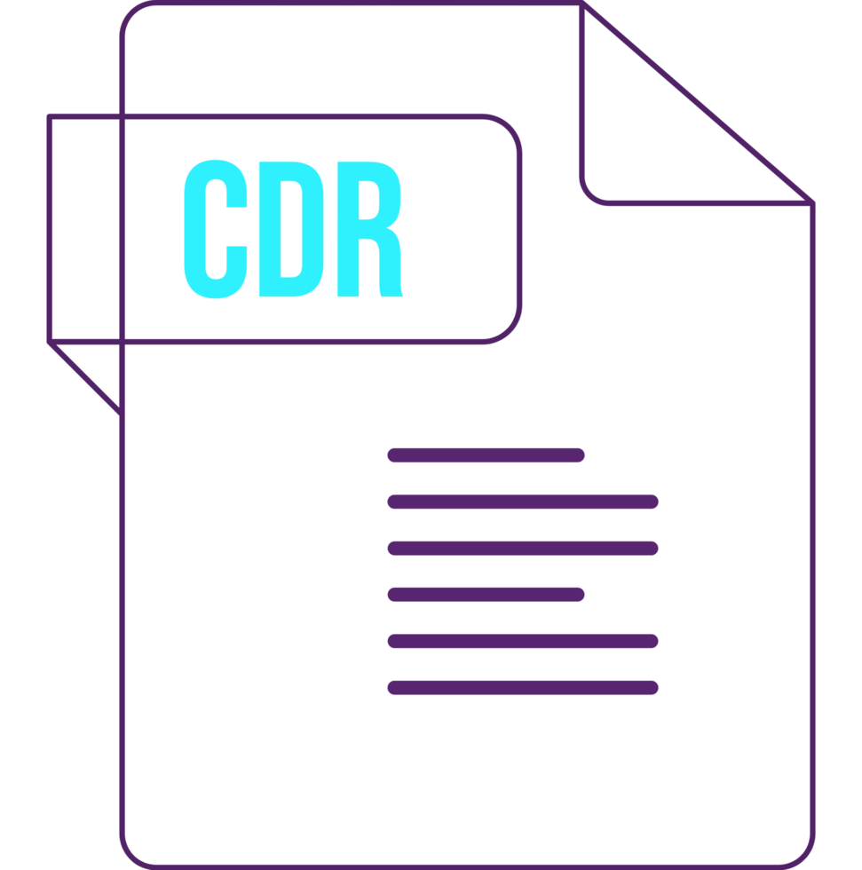 Cdr Ip Icon Black Outline png