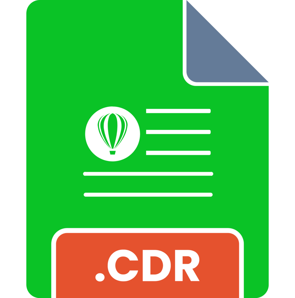 Cdr File Minimal Icon png