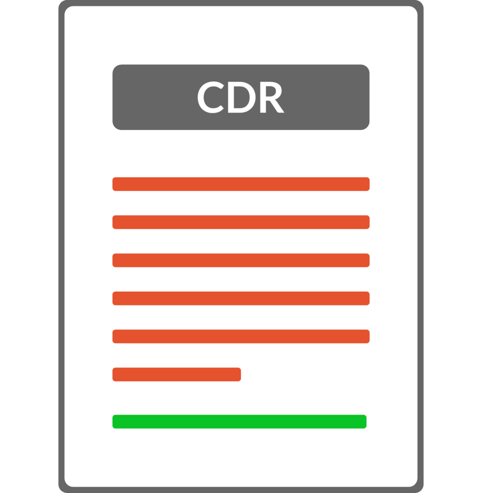 Cdr Contract Document Icon png