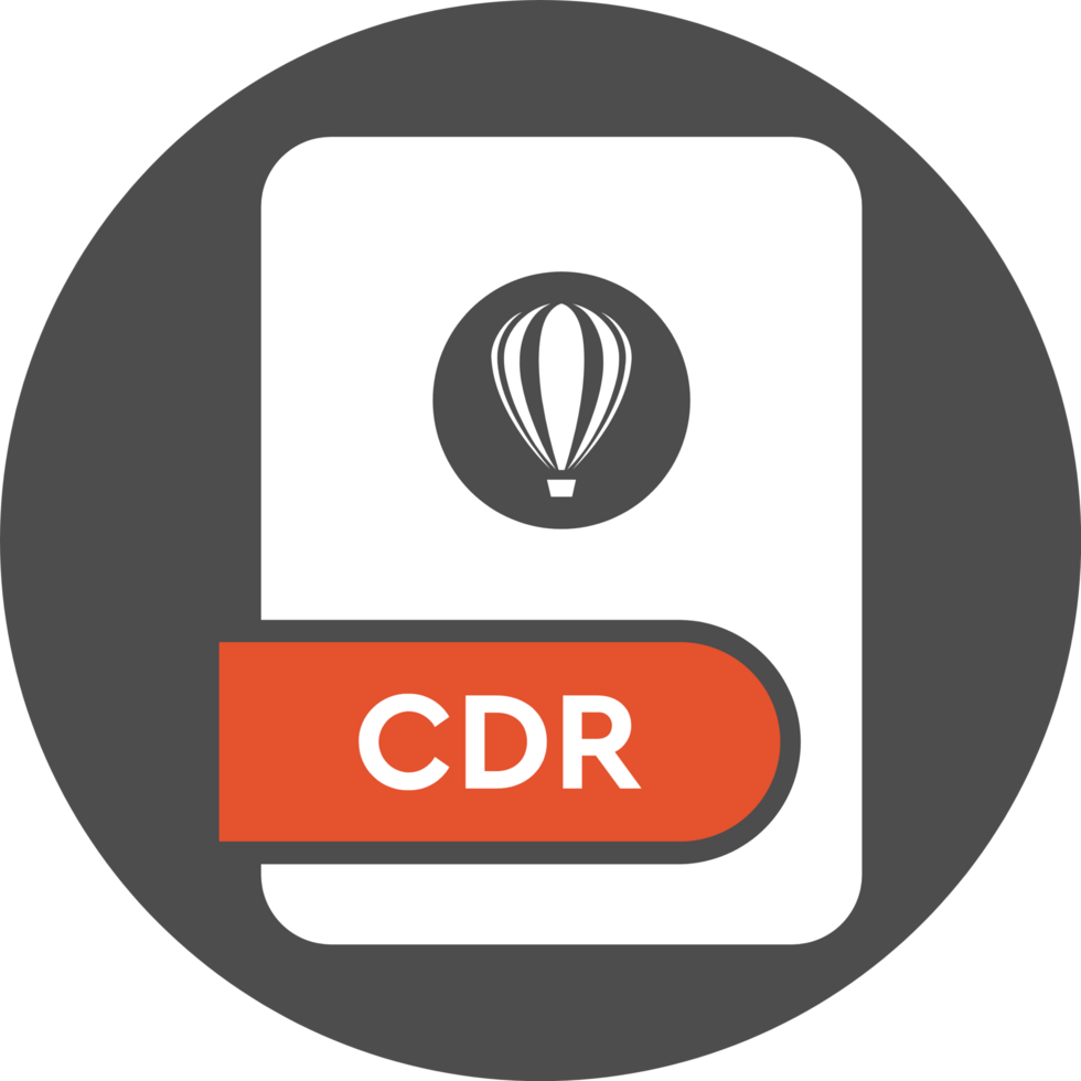 Cdr File Format Icon Circular Shape png