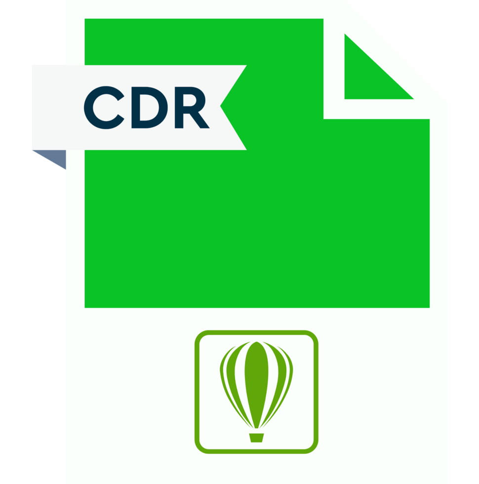 Cdr File Format Icon Roe Color Fill png