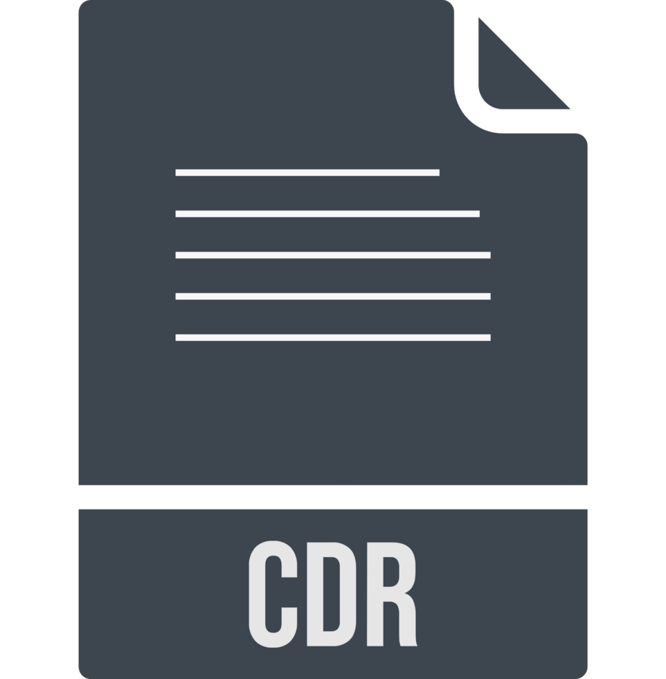 Cdr File Icon Fill Rounded Corners png