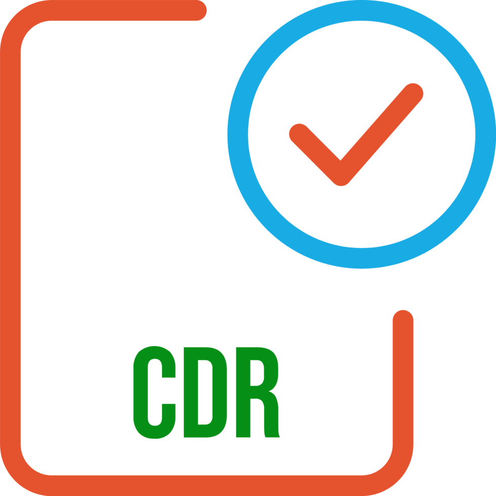 Cdr File Icon With Checked Mark png