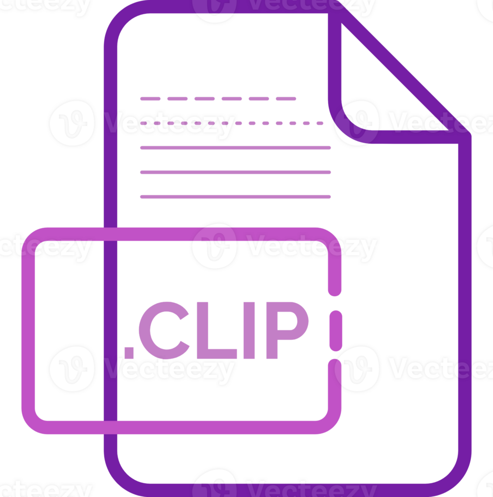 Clip File Extension Icon Little Dot And Color Fill png