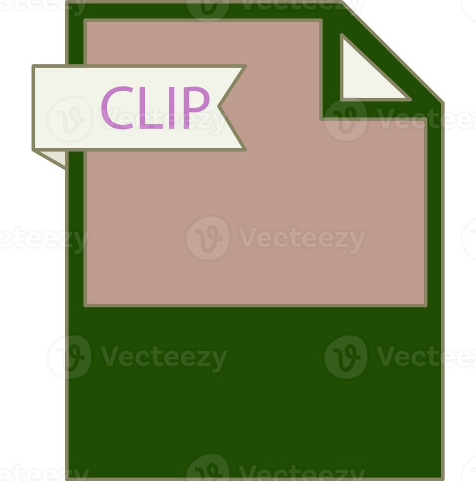 Clip File Extension Icon Rounded Lines And Crisp Corners png