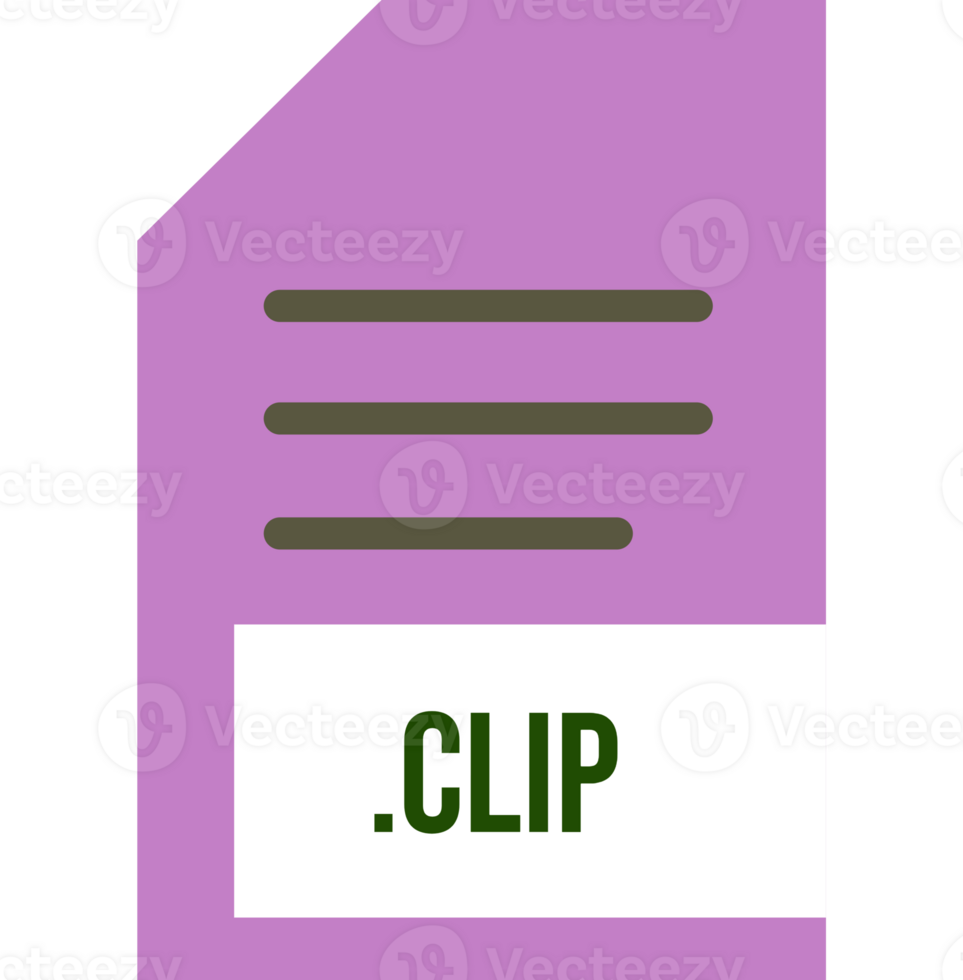 Clip File Extension Icon Minimal Colro Fill png