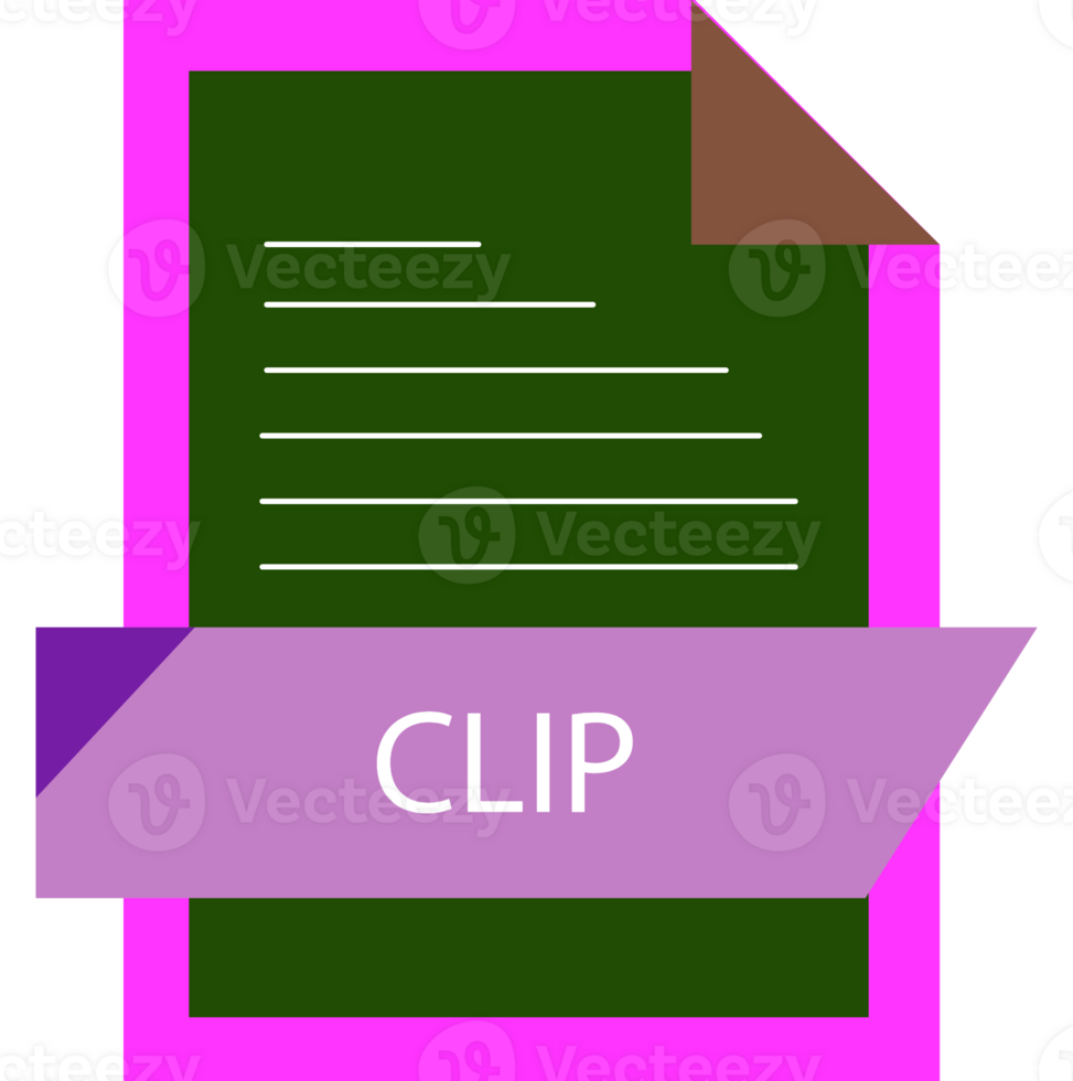Clip File Format Icon Modern Design png