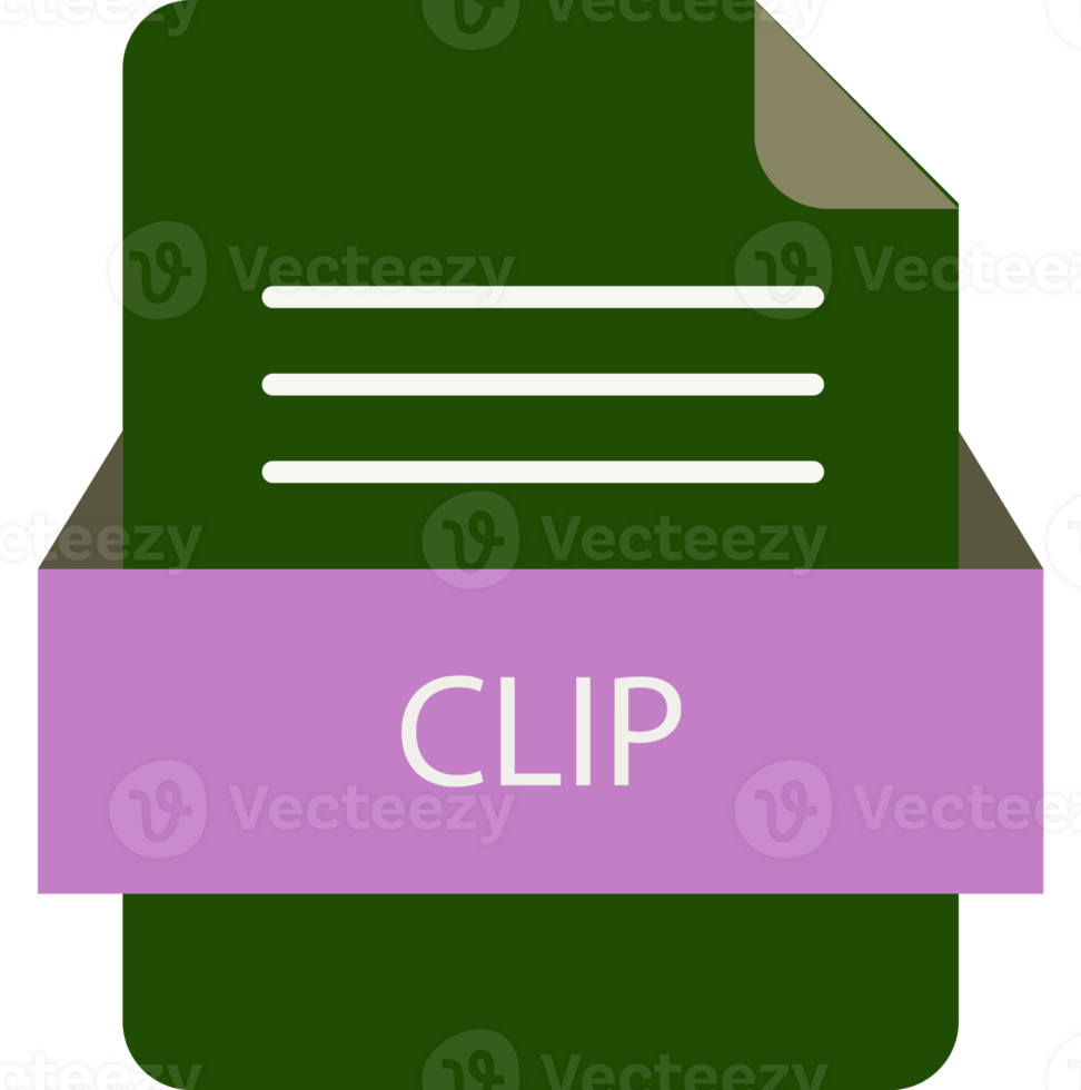 Clip File Format Icon Rounded Shapes Outline png
