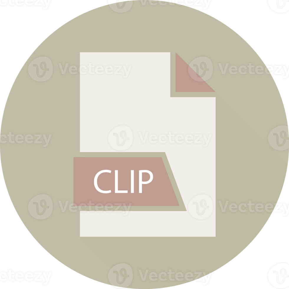 Clip File Format Icon Space In Shapes And Circular Shape Outside png