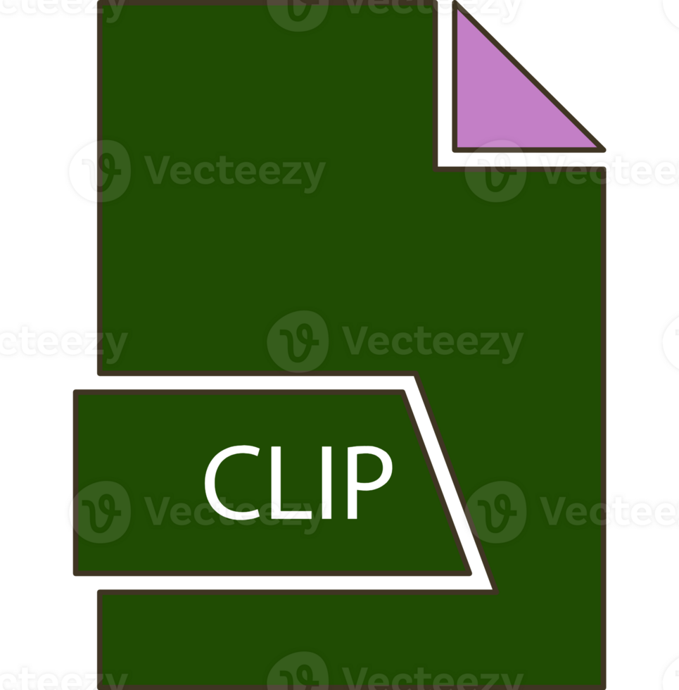 Clip File Icon Black Outline png