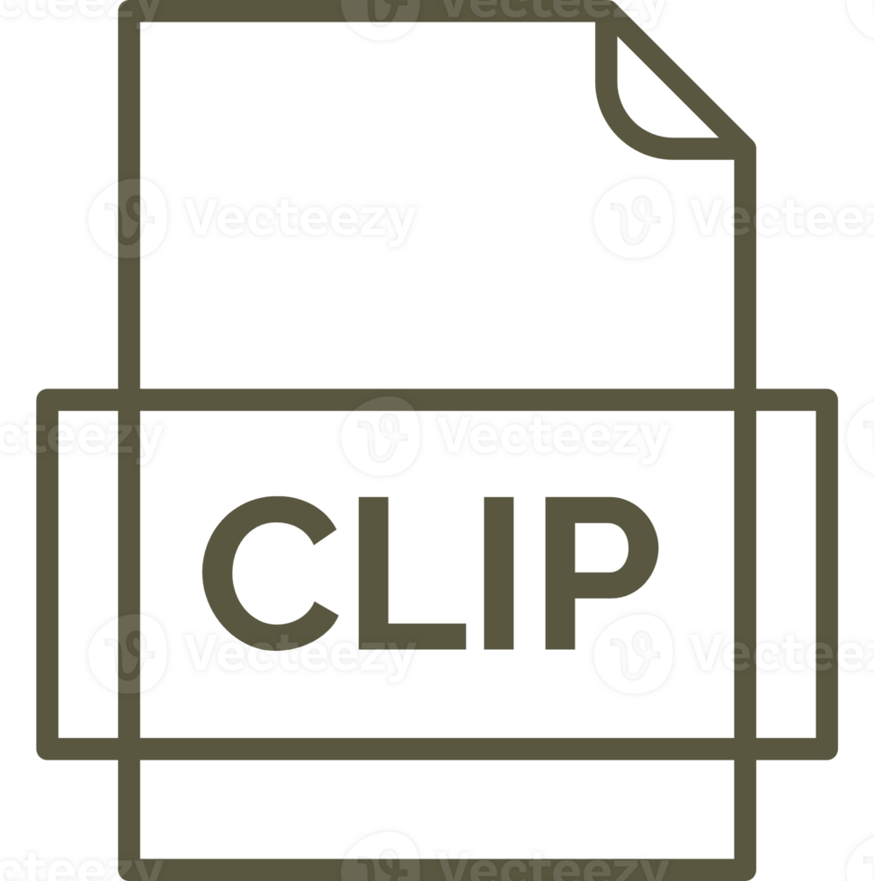 Clip File Icon Thick Outline Rounded Corners png