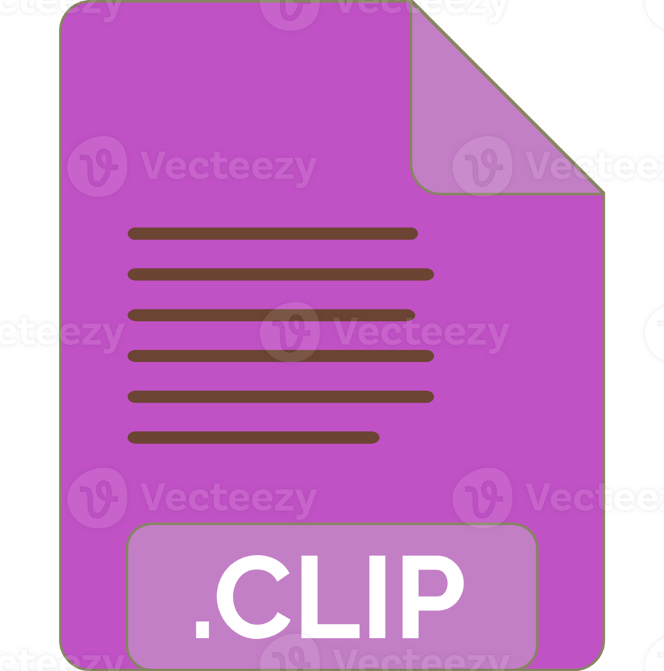 Clip File Icon Minimal Fill png