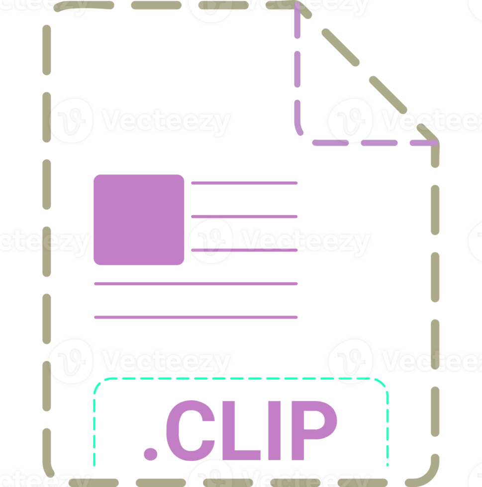 Clip File Icon Minsk Dashed Rounded Outline png