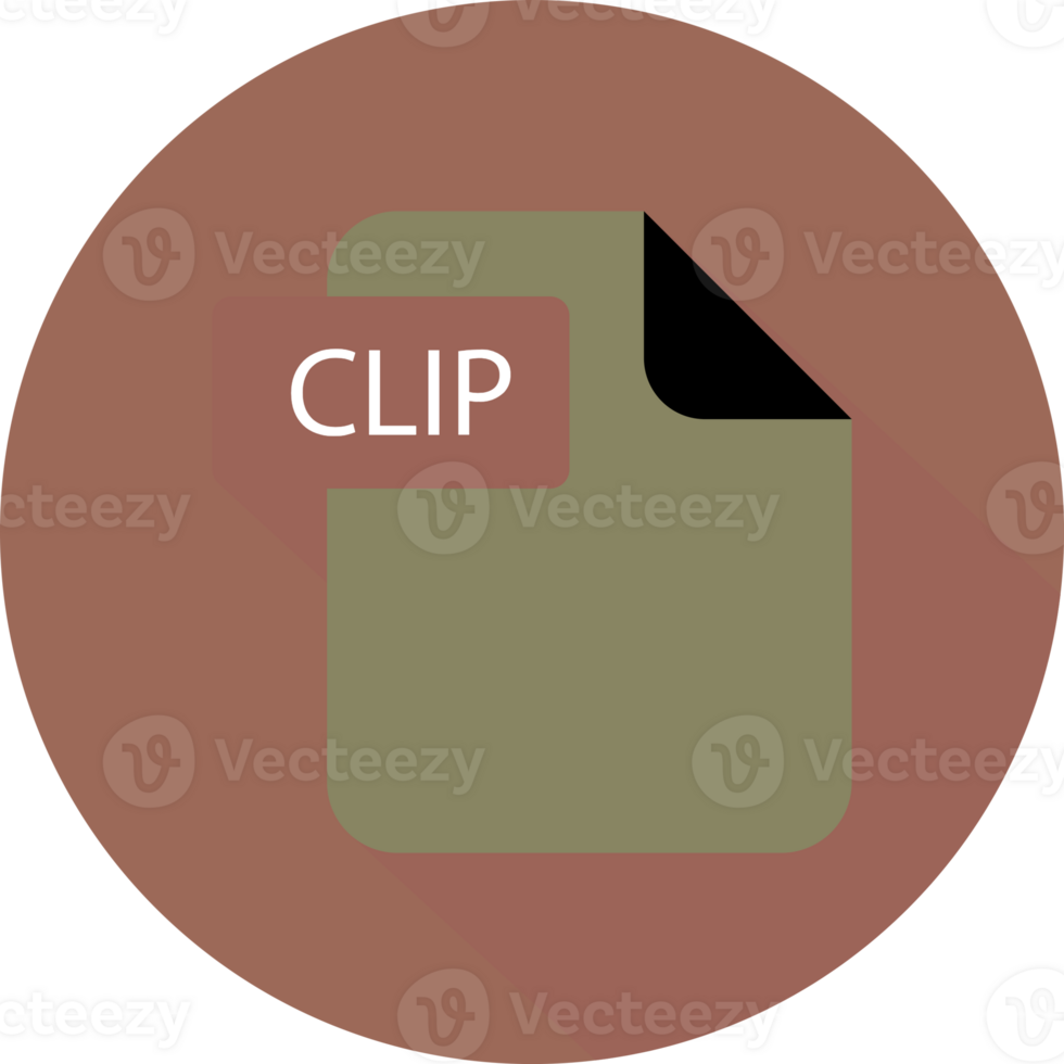 Clip File Icon With Black Shadows png