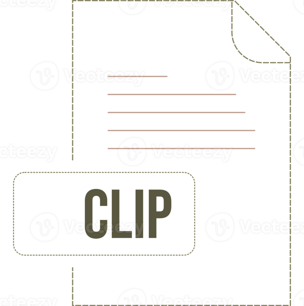 Clip Icon Black Dashed Outline V1 png