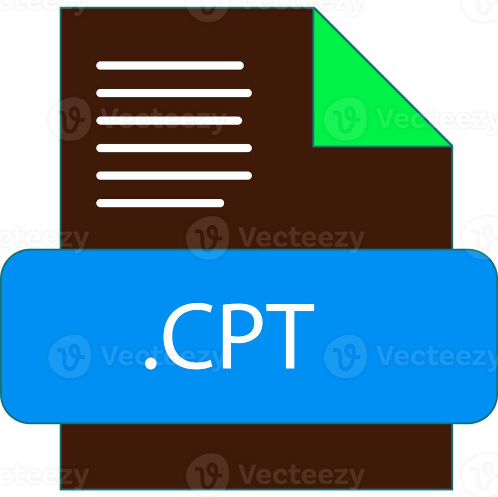 Cpt File Extension Icon Fill And Bebes Writting png