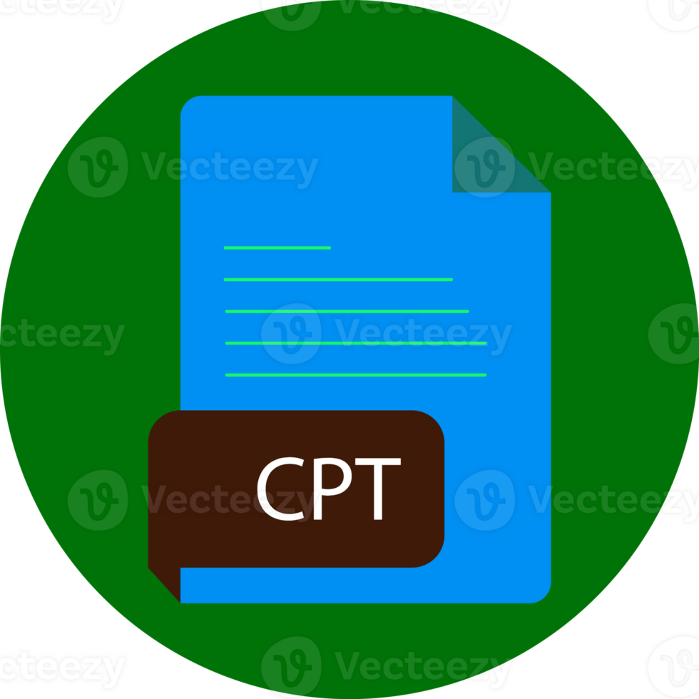 Cpt File Extension Icon Black Color Crisp Corners Circular Shape png